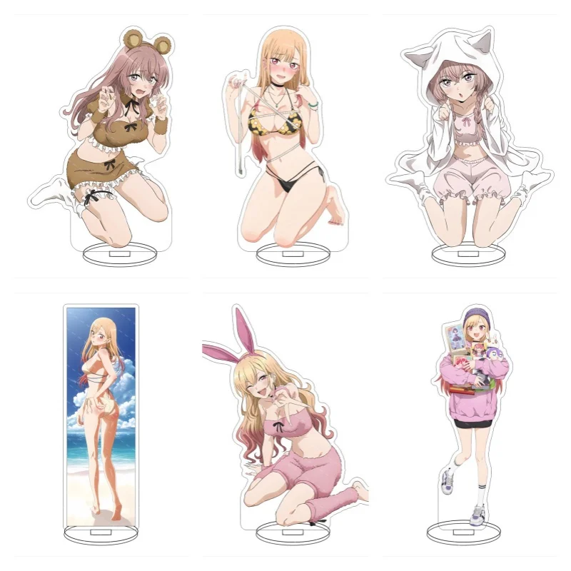 

15cm Anime My Dress-Up Darling Kitagawa Marin Acrylic Stand Kaiemon KitagawaAction Figure Desktop Stand Model Toy Gift