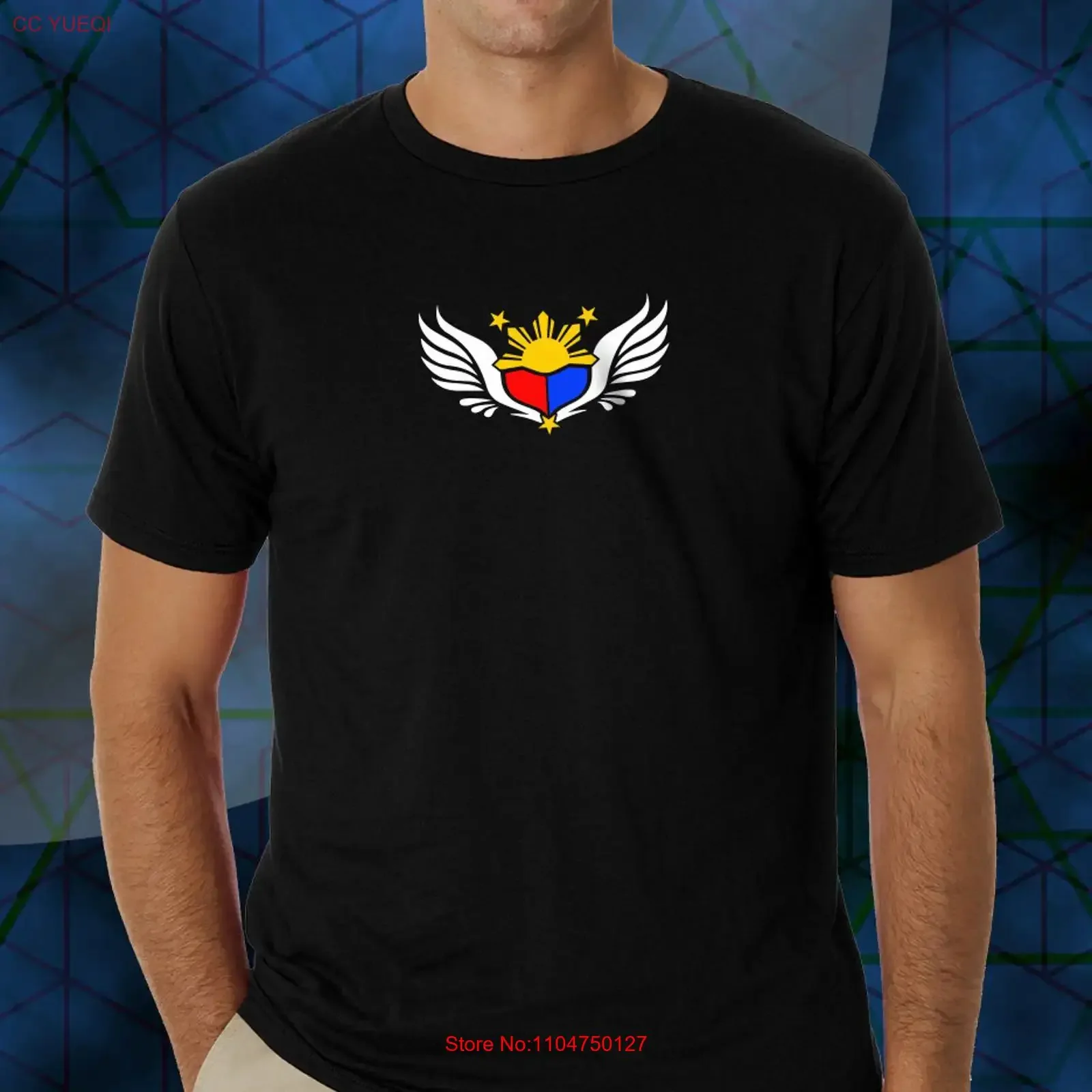 Philippines filipino pinoy eagle wings t shirt w Unique Philippine Flag theme vintage Washed streetwear Top For Everyday Wear