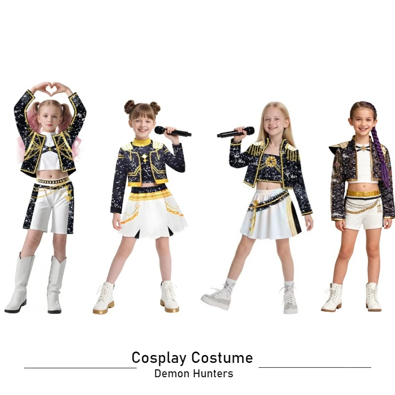 أزياء فتاة ثلاثية الأبعاد مطبوعة لومي ميرا زوي التأثيرية ، أزياء أداء المسرح Caçador de Demônys ، مجموعة حفلات الهالوين #1