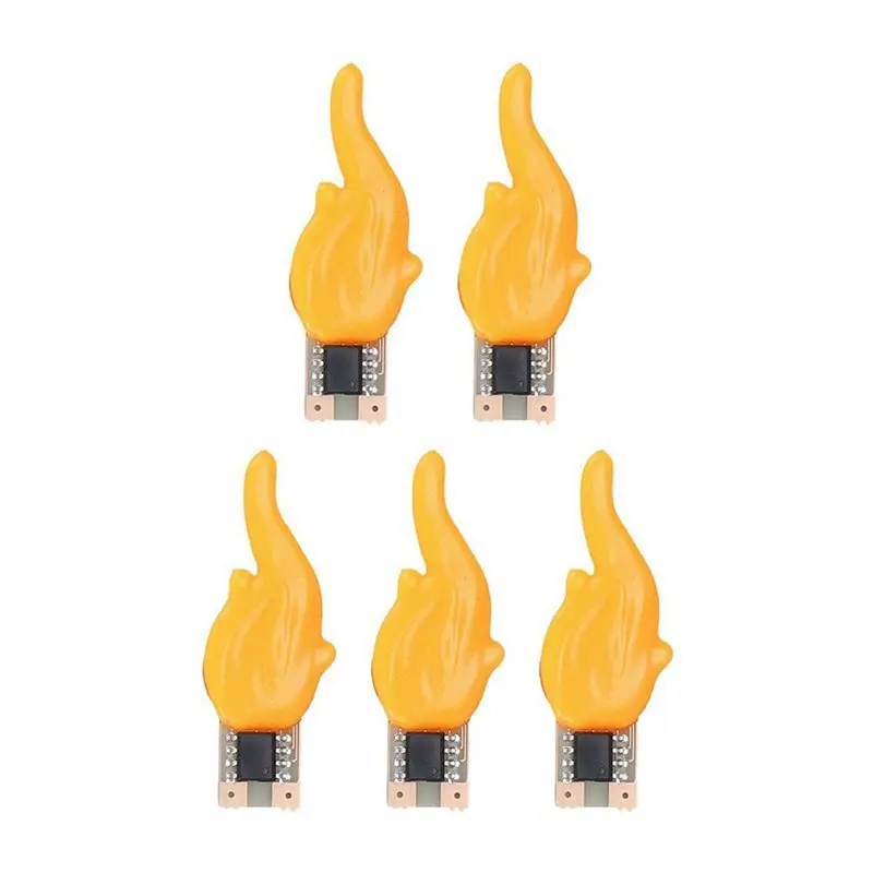 A84E-LED Flash Candle Flame Light 1800K Warm White Birthday Camping Light Bulb LED Decorative Light Accessorie 10Pcs