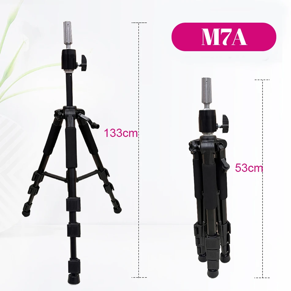 155Cm Mannequin Head Holder Tripod Stand For Hairdressers Salon Training Head Strong Adjustable Wig Stand Tripod For Wig Making image 3