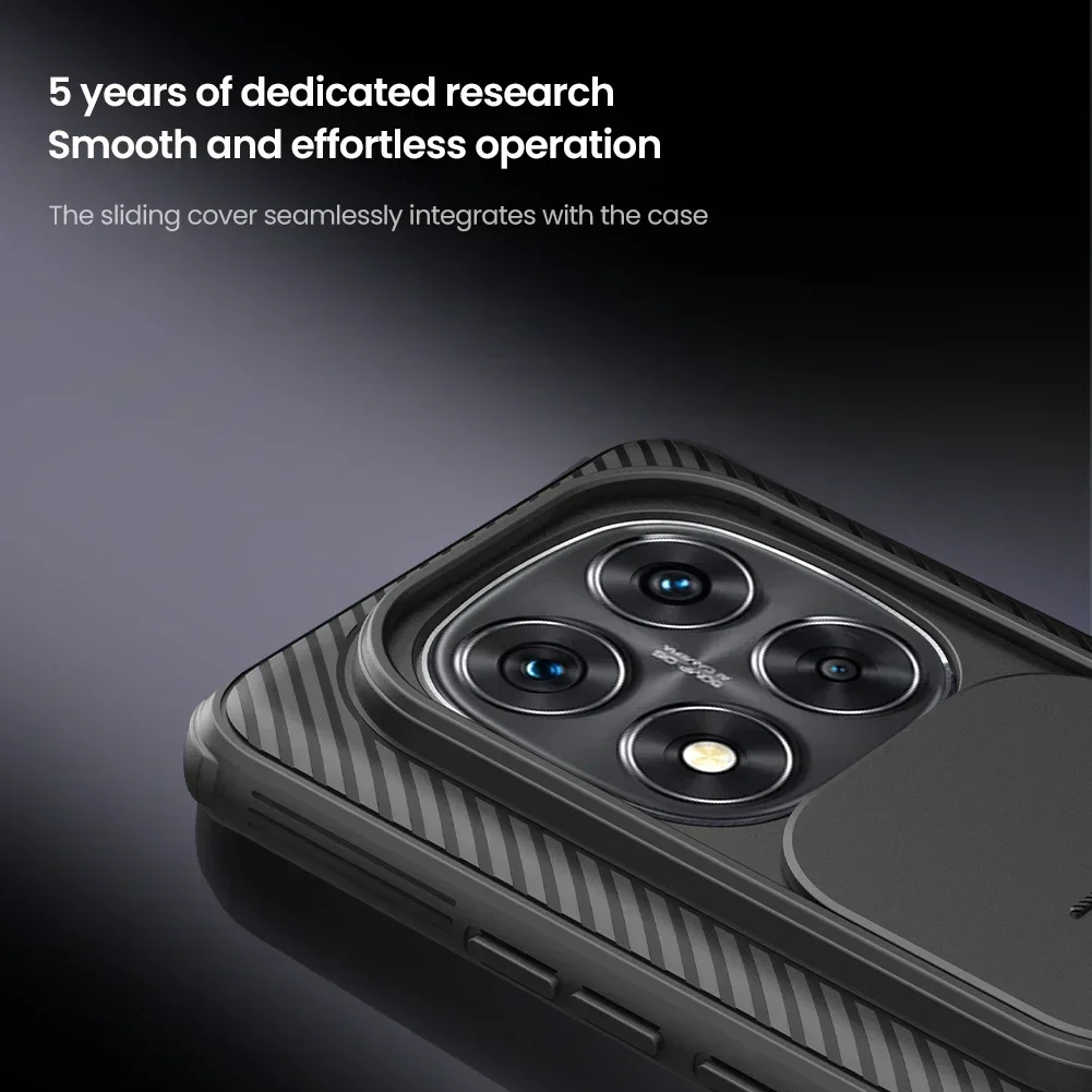 Nillkin for Xiaomi Poco X7 5G Case CamShield Camera Protection Slide Privacy Lens Matte Shockproof Back Cover