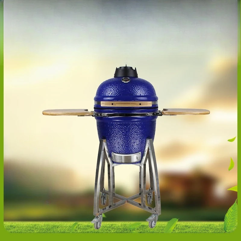 Auplex Kamado Grill 18-inch Fish Smoke Grill Ceramic  Yard