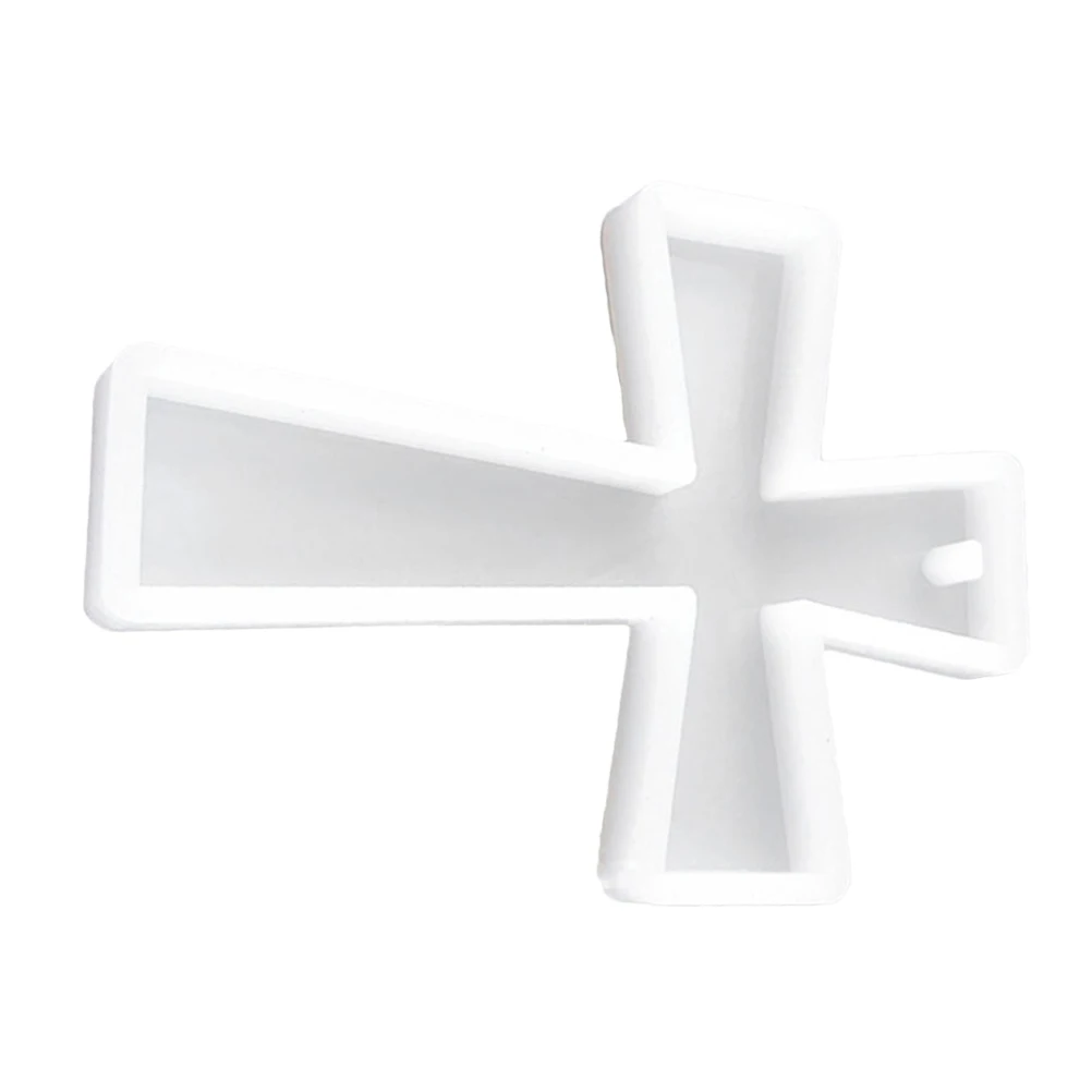 

Cross Keychain Silicone Crafts Making Resin Molds Jewelry Shape Handicraft Cross Silicone Mold DIY Pendant Mold Practical
