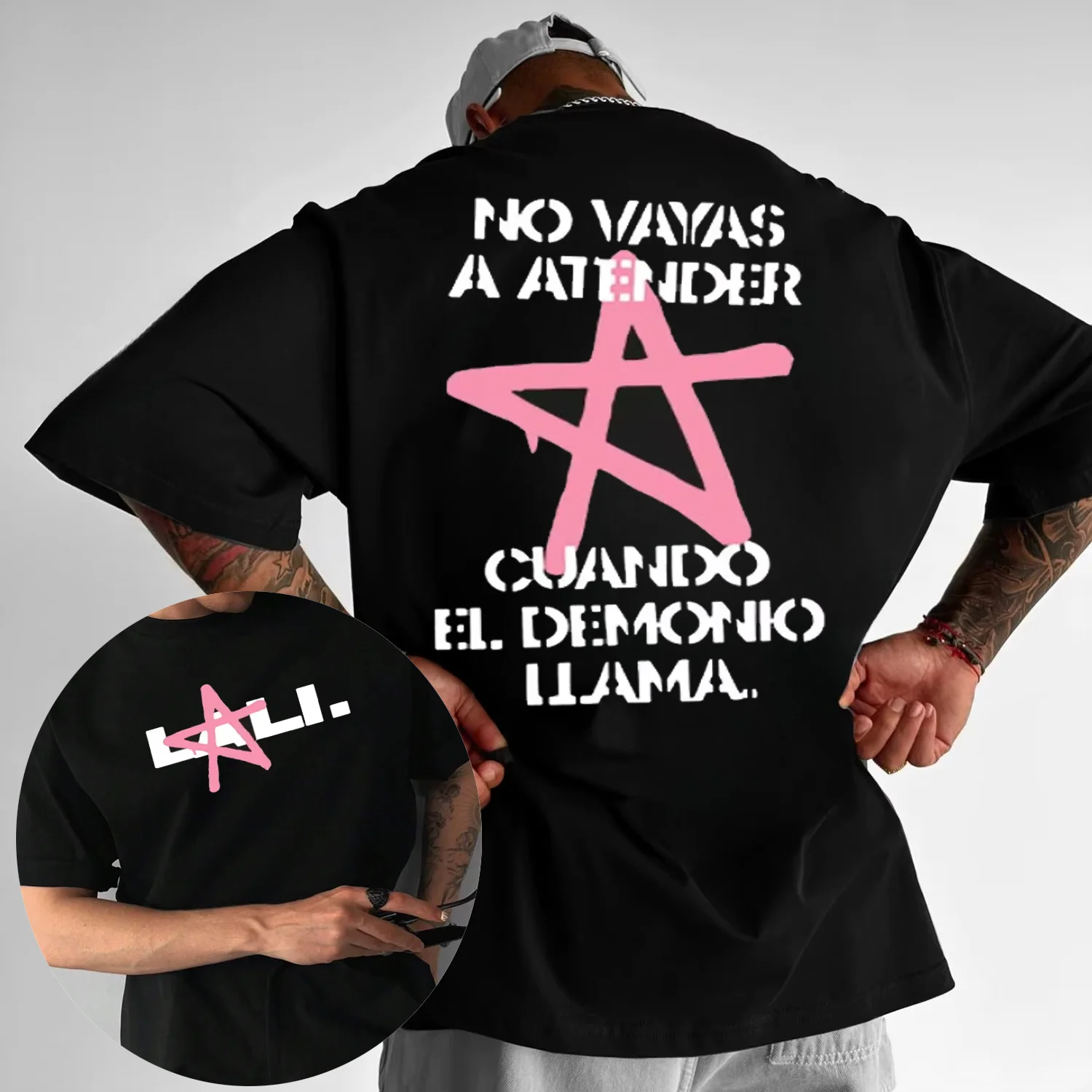 

Lali Esposito Tour 2025 Summer Pink Graphic 100%pure Cotton Printed T-shirt Men Women Clothing Aesthetic Fashion Retro Oversized