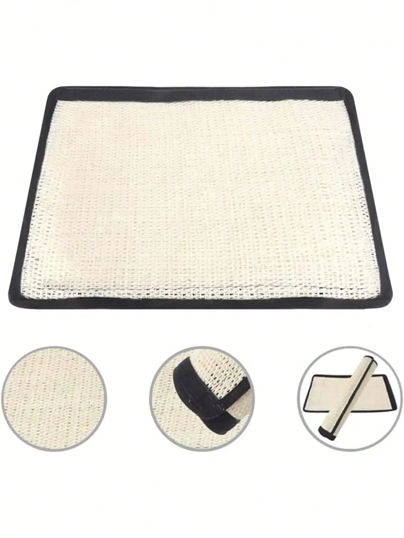 1pc Cat Scraper Pad Sisal Cat Training Scratch Pad Table Leg Scratcher Furniture Protection Mat Sofa Protector Scratch Carpet