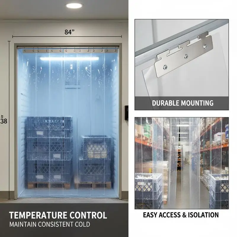 Clear PVC Vinyl Door Slat 84