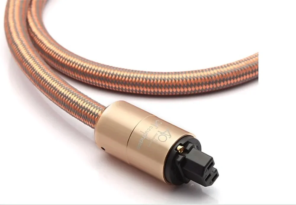 Hifi  fever imported OFC US AC Power cord Gold-Plated US Plug Power plug for DVD Amplifier CD amplifier cable