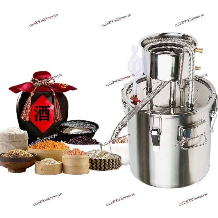 

Liquor Brewing Equipment Household Small Still Roasting Wine Pot Boiling Wine Barrel Grain Fermentation Barrel Hydrosol Machine