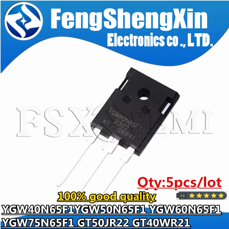 5pcs YGW40N65F1 YGW50N65F1 YGW60N65F1 YGW75N65F1 GT50JR22 50JR22 GT40WR21 TO-3P 40WR21 TO3P IGBT