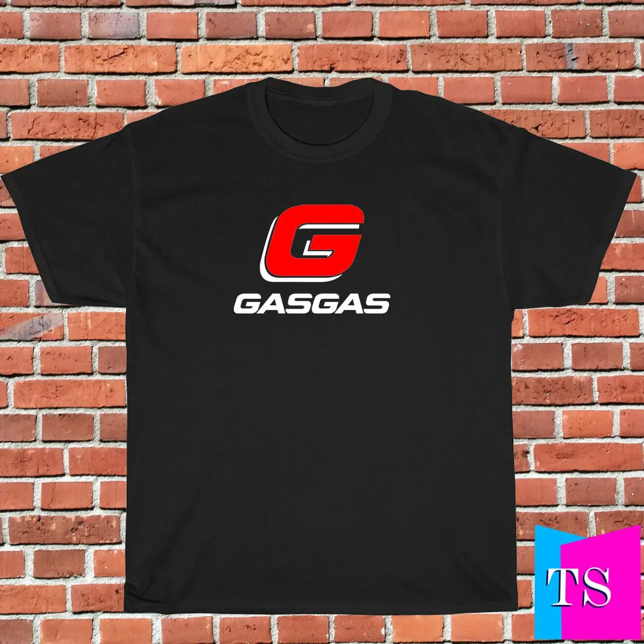 New Men's T-Shirt Gasgas Beta Racing Logo Shirt Black/Sport Grey Size S-3XL