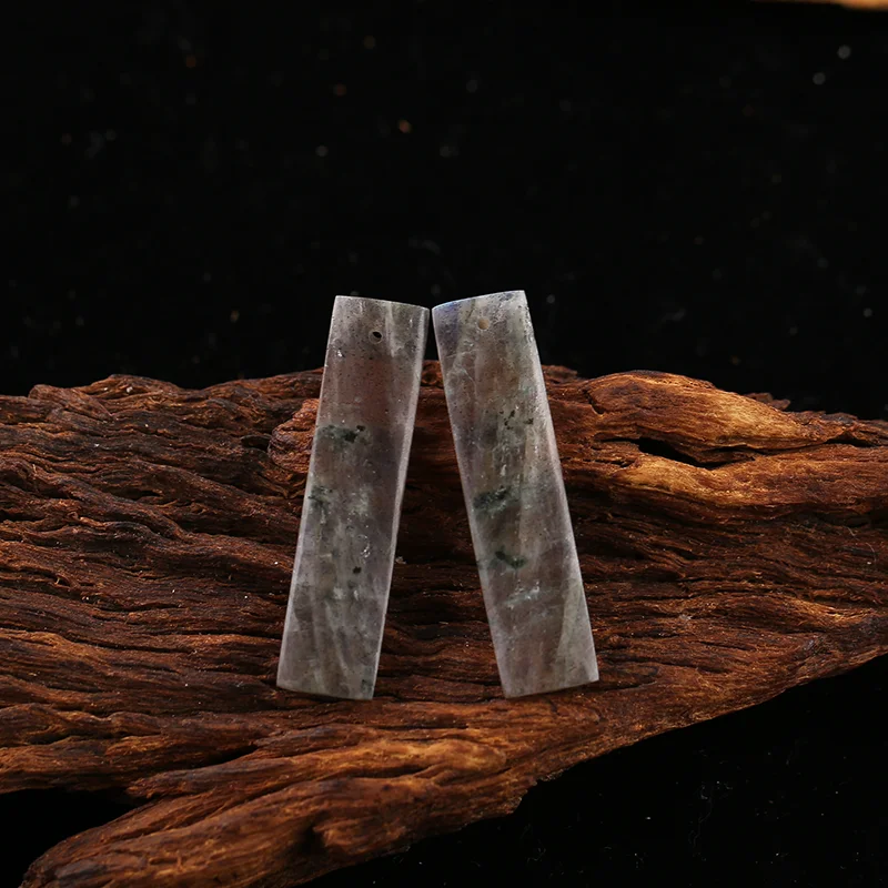 B&F Labradorite Earring Beads for Jewelry Making, Handmade Natural stones beads, Stones for jewelry Making Supplies
