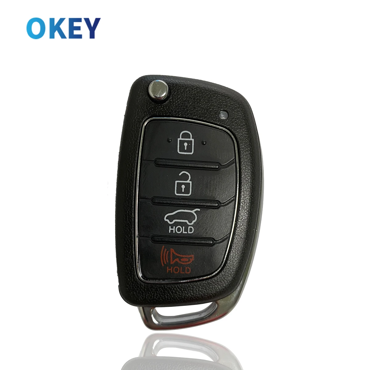 Okey Remote Flip Car Key Shell Replacement Case For Hyundai HB20 SANTA FE IX35 IX45 Key Case Cover HY14/HY20/TOY40 Blade