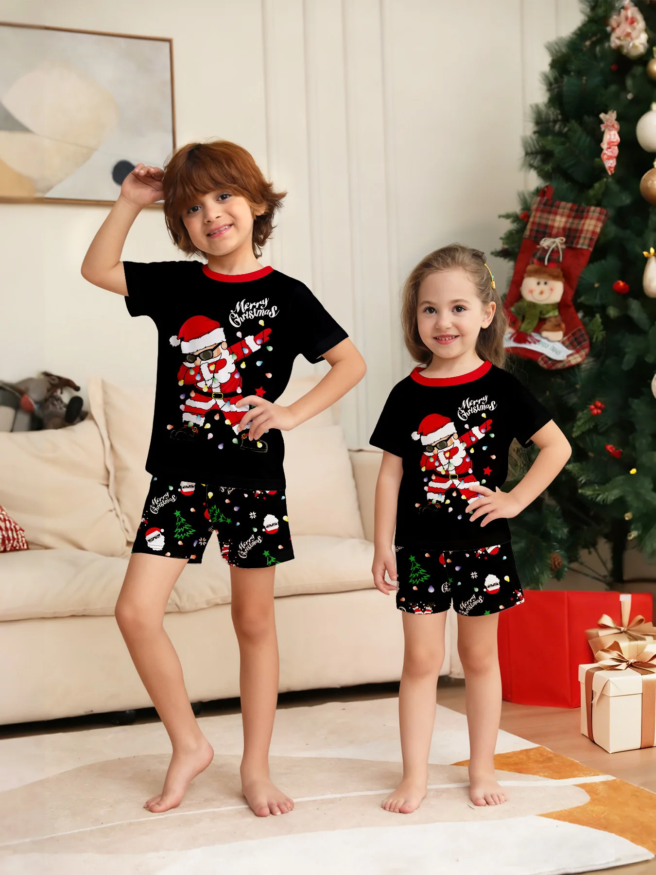 Weihnachtsthema Familien-Pyjam – Baby Clothing Night Bewertung und Preis