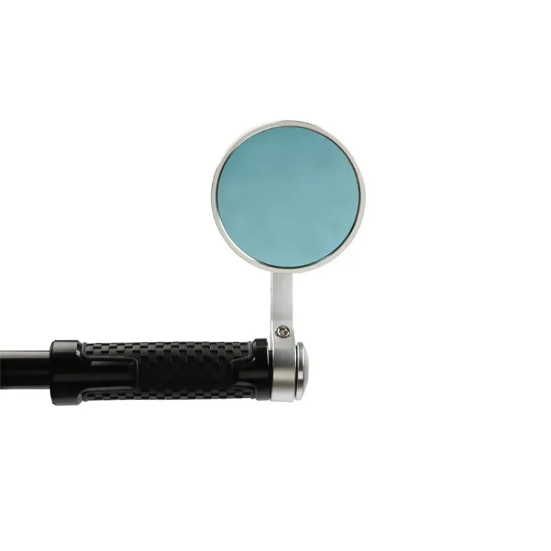 مرايا الرؤية الخلفية الشاملة لنهاية شريط الدراجات النارية ، مرآة الرؤية الخلفية الجانبية ، مقبض CNC الفضي ، مناسب لكاواساكي ، هوندا ، دراجات سوزوكي ، 22: 50 #5