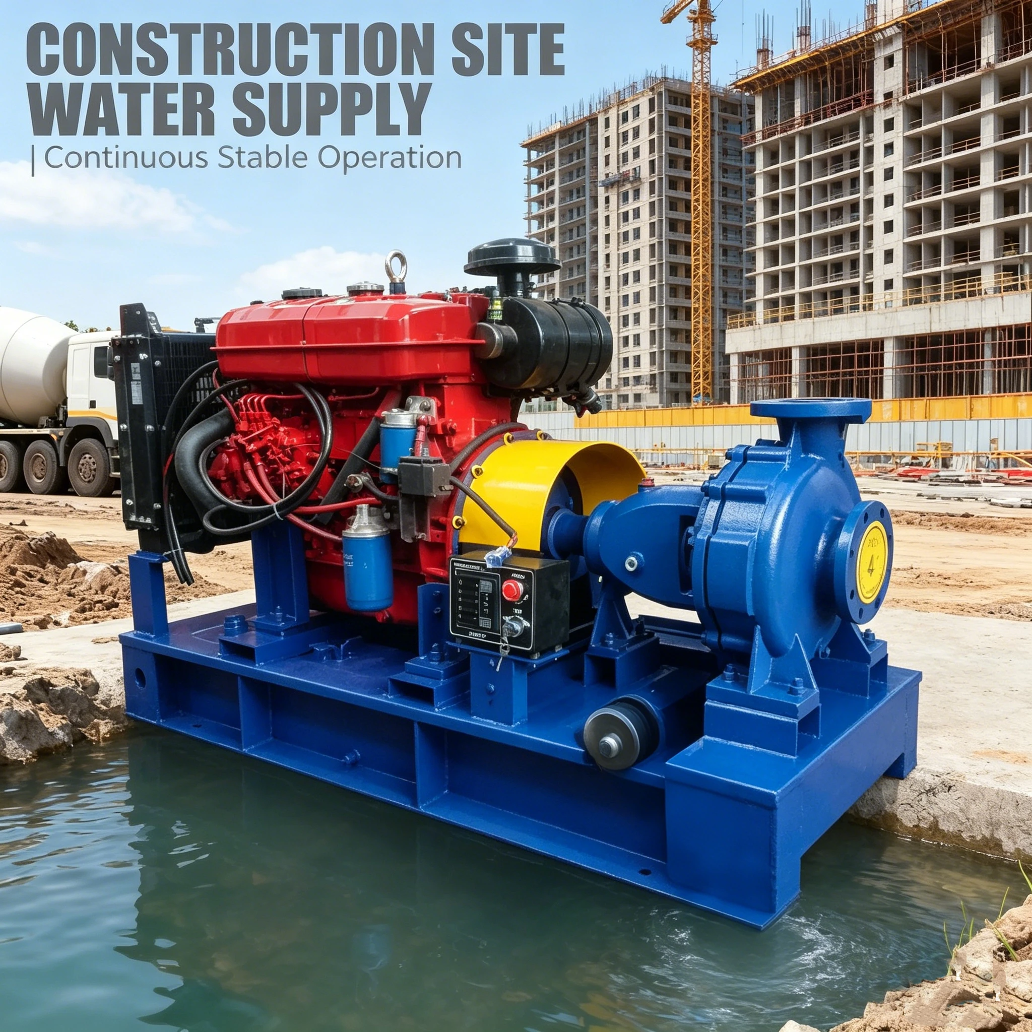 Reliable 6 Inch Diesel Water Pump 3 Inch Centrifugal Water Pumps 7.5kw Centrifugal Water Pump Diesel Engine Irrigation Pump