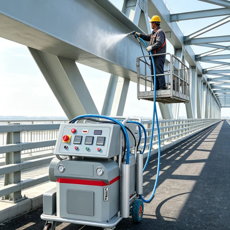 Two Component Foam Spraying System Polyurea Spraying Equipment Polyurethane Spray Machine Bridge Anti Corrosion Machinery