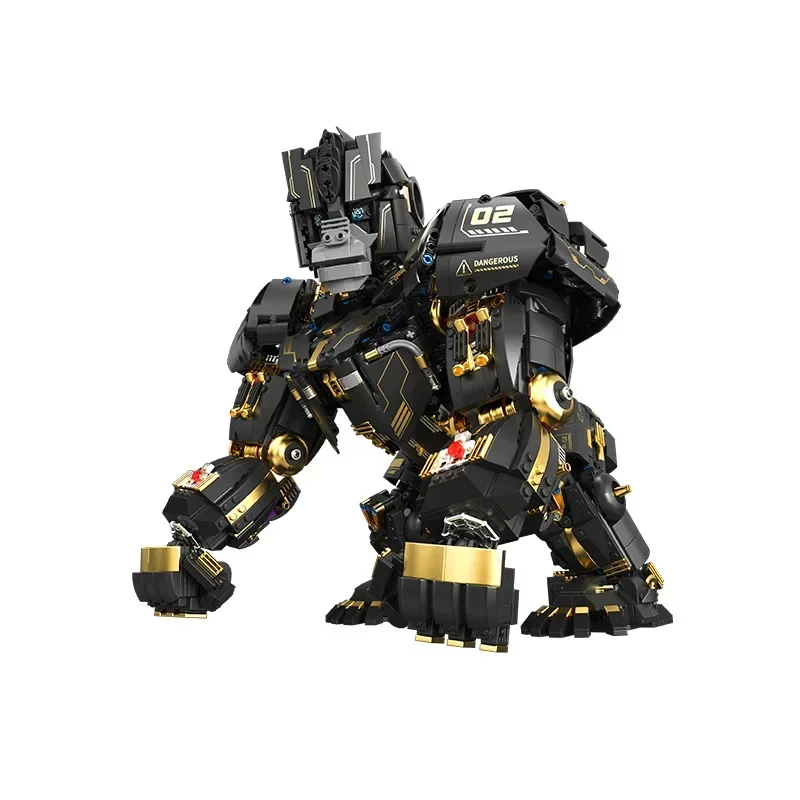 Bloques de construcción de chimpancé, capitán transformado, superpotencia, guerrero King Kong, líder gigante, Wuba, modelo ensamblado, Mech hecho a mano