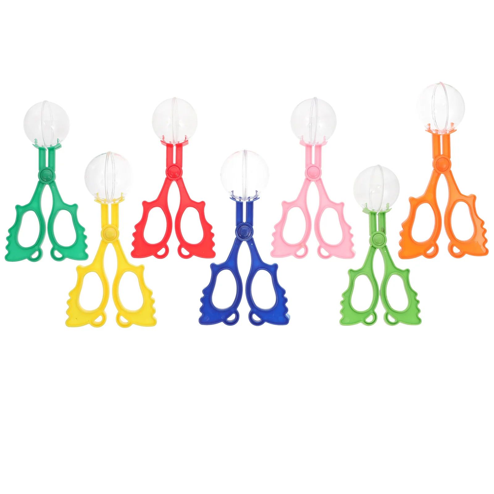 7Pcs Kids Handy Plastic Insect Scissors Clips Catcher Tools Outdoor Exploring Kit Bug Collection Handy Scissors Clips