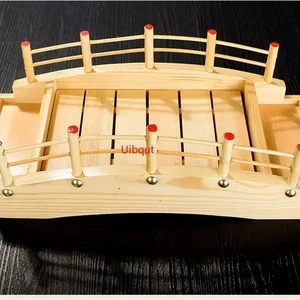 Japonês de madeira cozinha sushi ponte barcos pinho criativo sushi sashimi placa prato sushi utensílios de mesa decoração ornamento 8 principais vendas barco de sushi madeira - №6