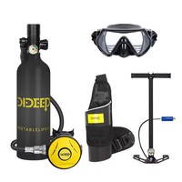 DIDEEP X4000 Pro 1L Mini Diving Tank, Oxygen Tank, Underwater Diving Kit with Crossbody Harness/Mask/Pump