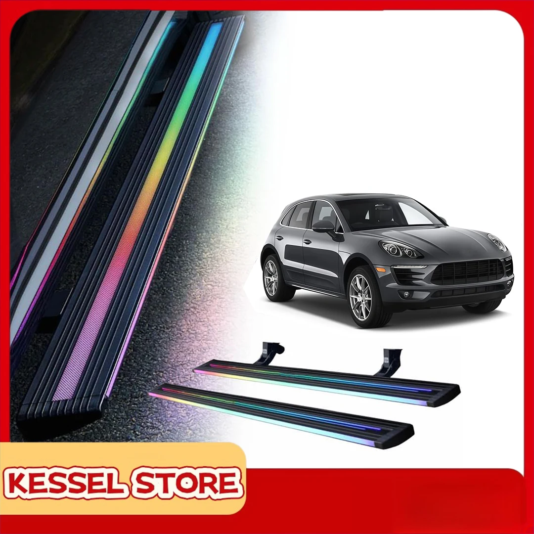 

Power Side Step with LED Light Electric Running Boards fits for Porsche Macan 2015-2024 2025 2026 Deployable Retractable Steps