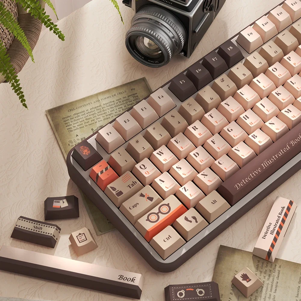 Detective guide, original keycaps, original highly personalized customized thermal sublimation mechanical keyboard caps