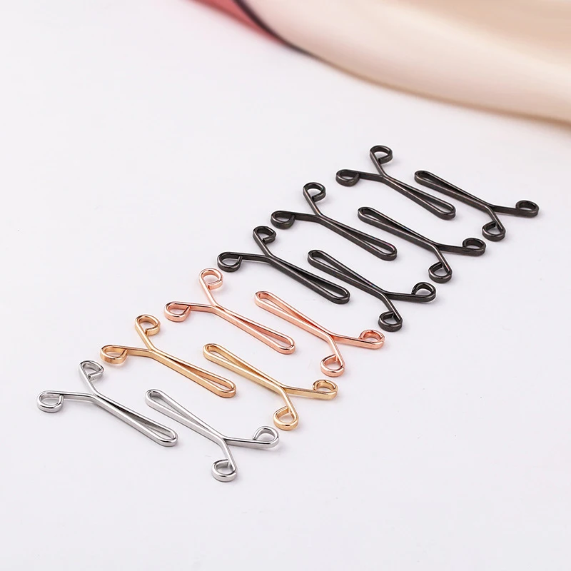 10pcs Tighten Waist Buckle U-shaped Adjustable Snap Button Jeans Buttons No Trace Detachable Pants Clips Clothing Accessories