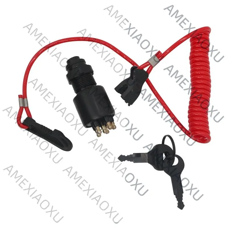 

AMEXIAOXU 175974 5005801 Высококачественный блок зажигания и ключ в сборе с ремешком для лодочных моторов Johnson Evinrude 40-200 л.с.