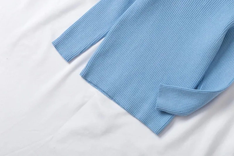UNITIM Herbst Winter Kinder Mädchen Pullover Säugling Baby Mädchen Bonbonfarben Rollkragenpullover 1-6 Jahre Mädchen Einfache Lässige Strickwaren – Detail 23