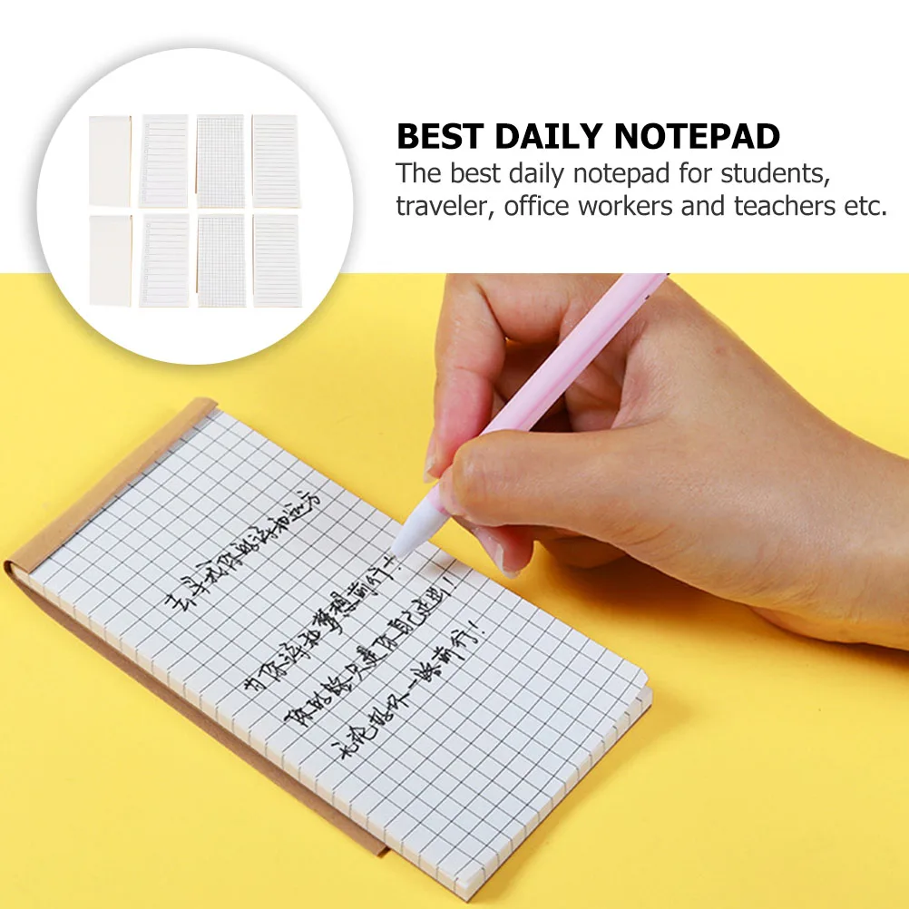 

8 Pcs Student Notebook Tool Note Pads Stationery Notebook Parts Lightweight Portable Writing Supplies Diary Planner