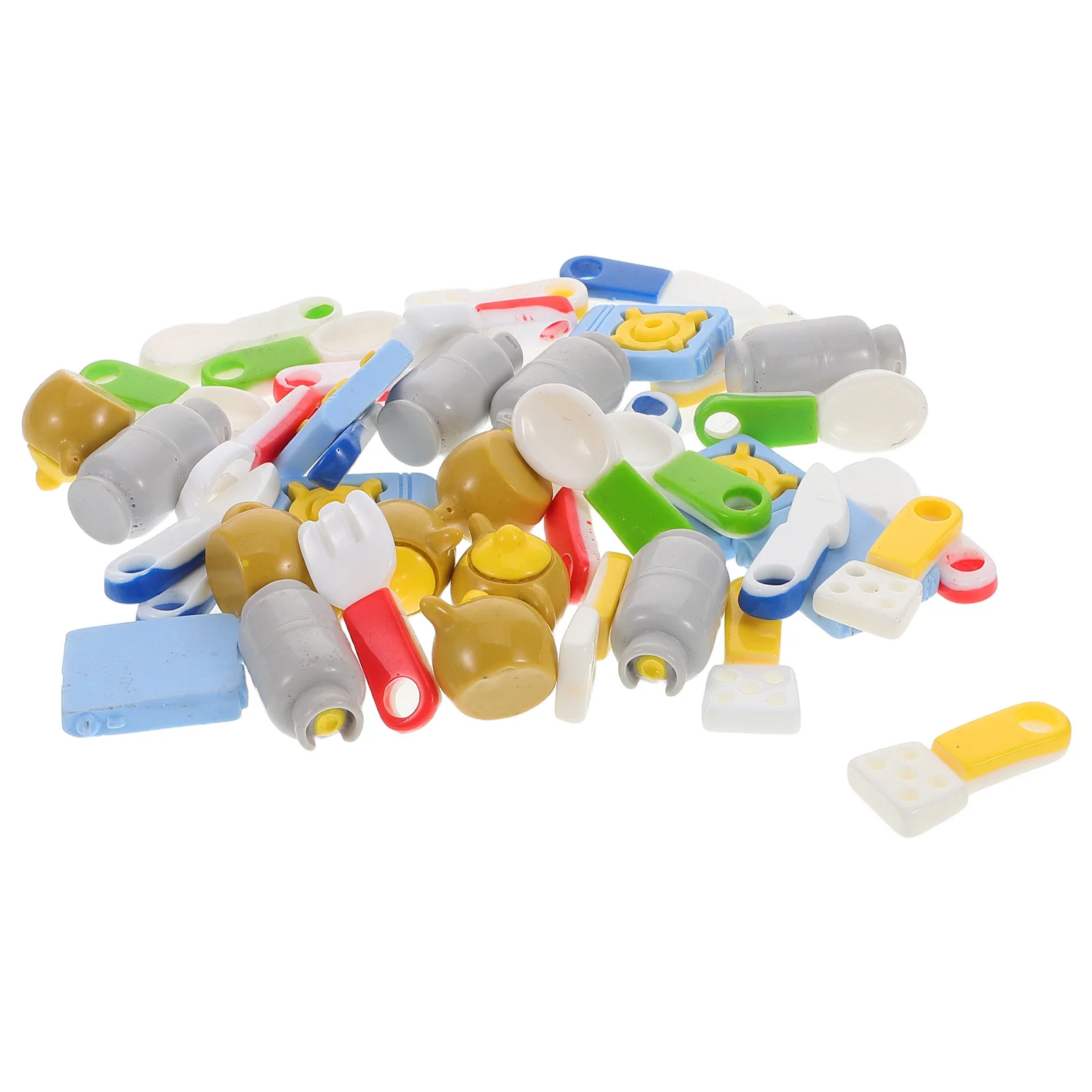 6Sets Poppenhuisminiaturen Keukenset Verbeter de creativiteit in speelscènes Poppenhuisminiaturen Miniatuurhuismeubilair