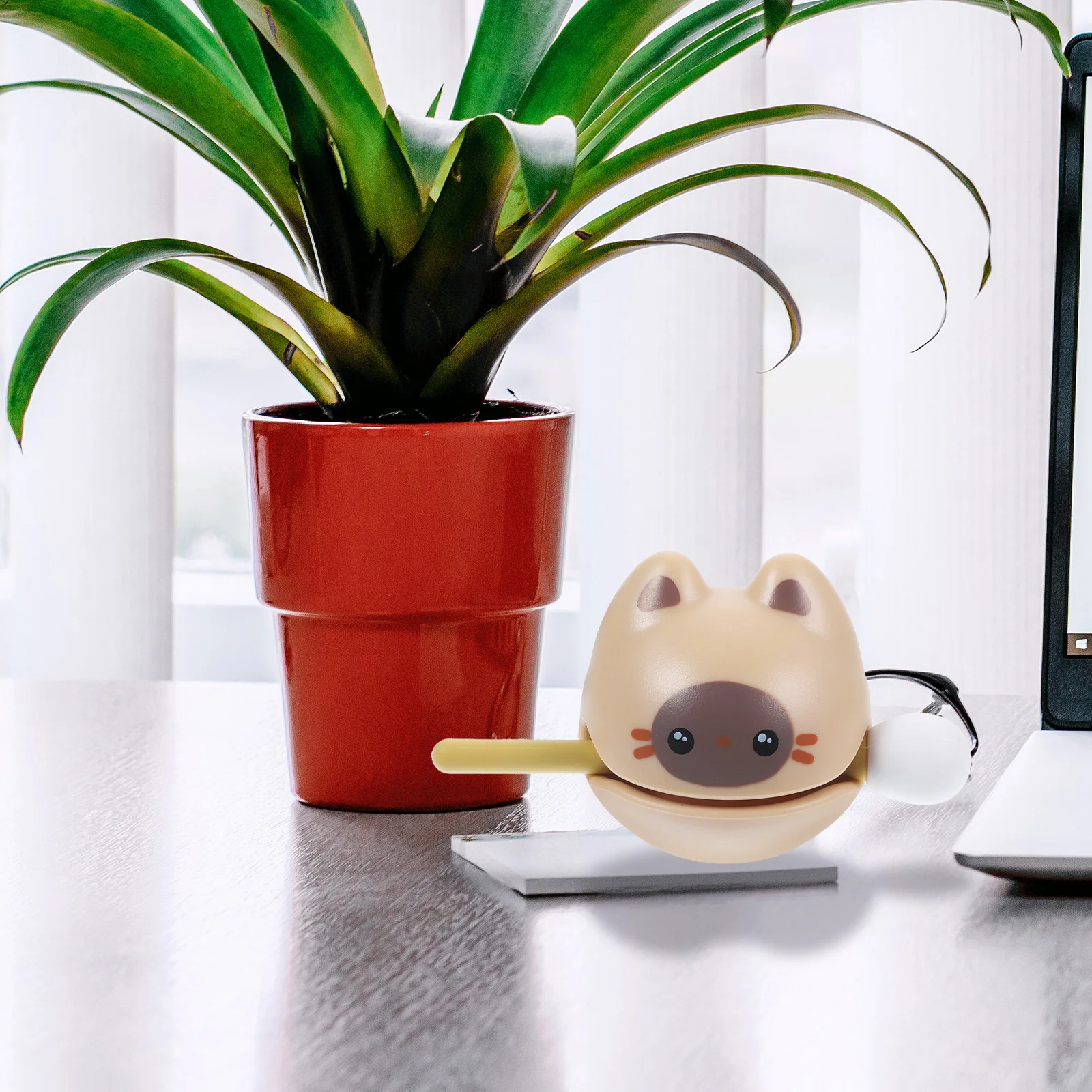 1 مجموعة صغيرة خشبية الأسماك قرع أداة القط شكل إيقاع اللعب الإجهاد الإغاثة مكتب الضغط أداة