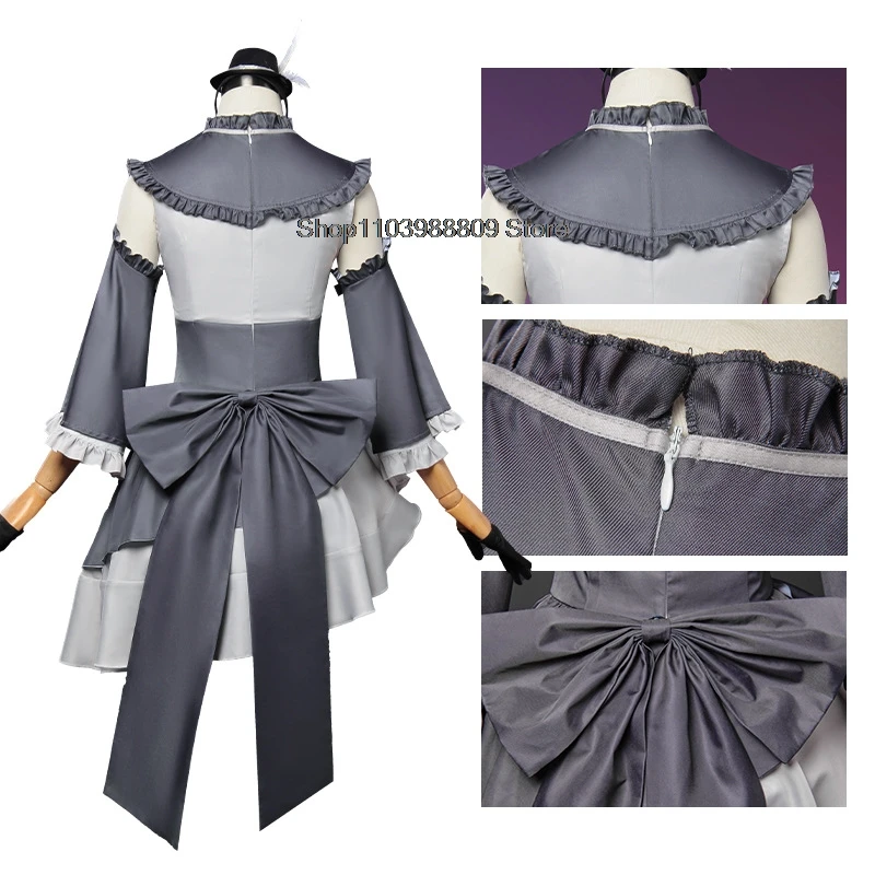 Gioco Archivio Blu ‌   Utazumi Sakurako Costume Cosplay Abito Lolita Abiti da donna Accessorio parrucca bianca Costumi di gioco di ruolo anime