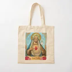 Saint Dolly Parton Cotton Canvas Bag Travel Reusable Designer Tote Ladies Handbag Fashion Grocery Casual Printed Shoulder Bag