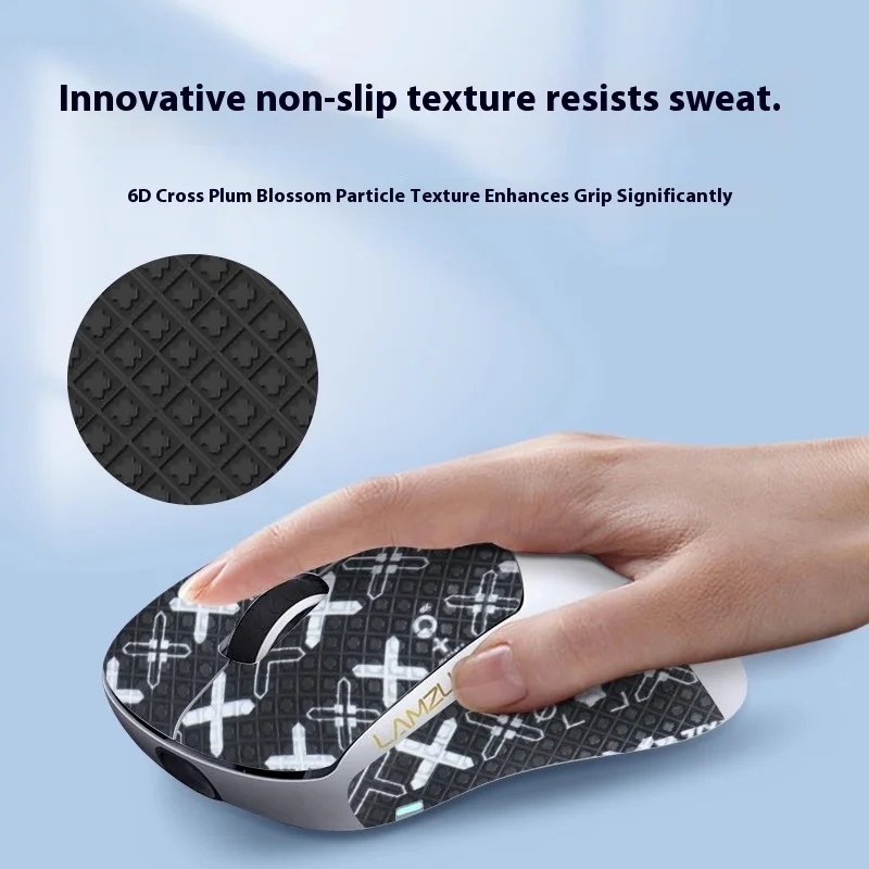 Ultra-Thin Anti-Slip Sweat-Absorbent Grip Tape (1 Set) For Lamzu Atlantis Thorn Mouse – High-Grip Gaming Accessory