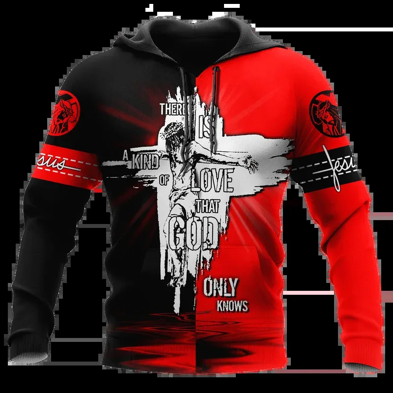 

Цельная мужская толстовка с капюшоном на заказ «Иисус Бог» с принтом креста большого размера, винтажное Новое поступление, модный свободный пуловер, повседневный хит продаж