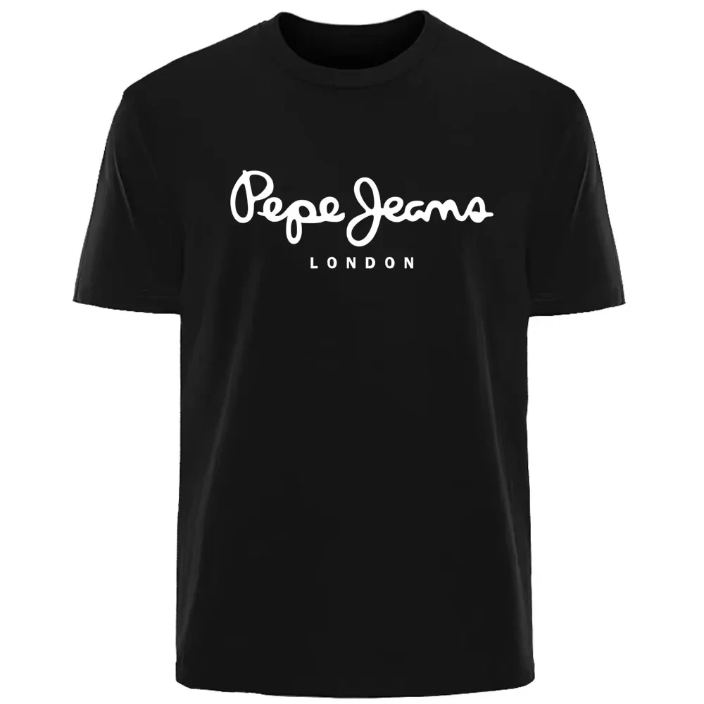 

Men's and Women's T-shirt Pepe Jeans Summer Trendy Brand Cotton Short-sleeved Spring Autumn Luxury Brand Personality Comfort Top