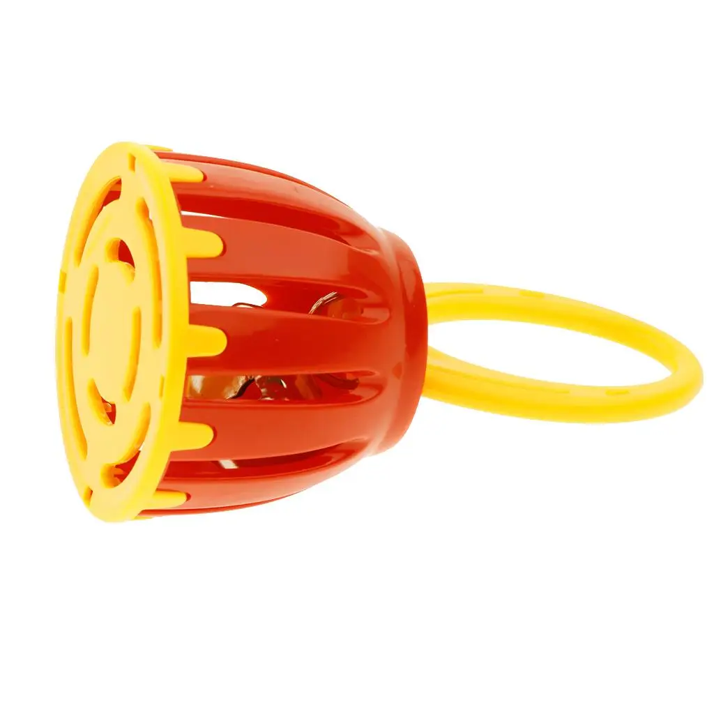 Cage Shape Handled Bell Rattle Early Educational Rhythm Toy Mini Hand Bell for Toddler Development