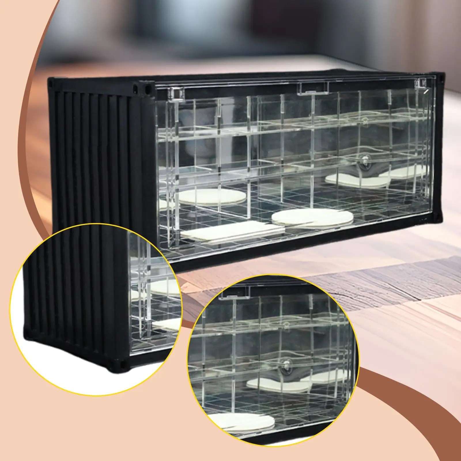 1/64 스케일 다이캐스트 모형 자동차 전시 케이스 스포츠카용 차량 모형 케이스