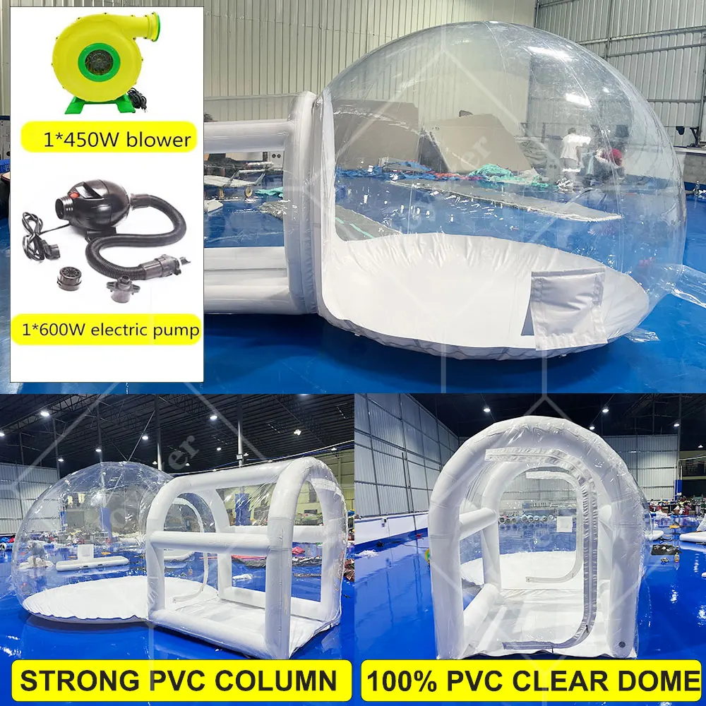 Kids Party Balloons Fun House Giant Clear Inflatable Crystal Igloo Dome Bubble Tent Transparent Inflatable Bubble House