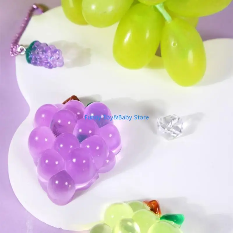 Verformbare Squeeze Stress Ball Für Erwachsene Kinder Realistische Traube Anti Angst Sensorischen Spielzeug C90B