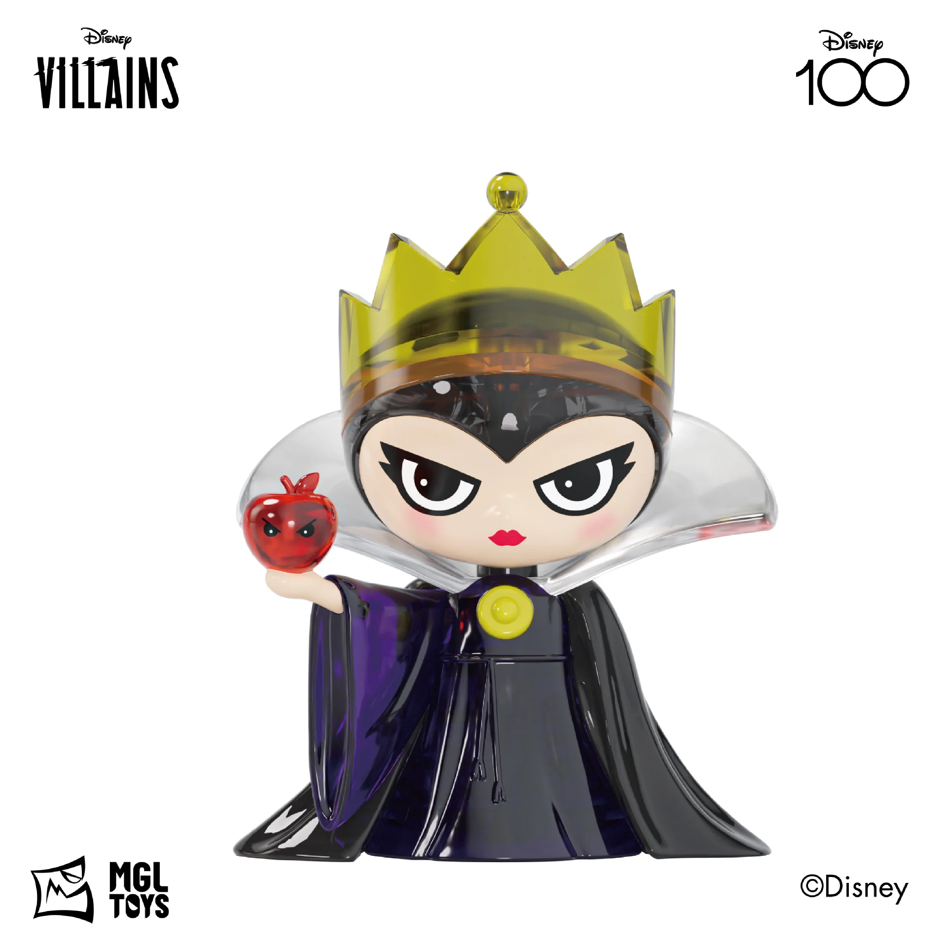 Disney 100th Anniversary Villains Crystal Building Blocks Figures 6PCS,Includes Maleficent,Evil Queen, collectible creative gift