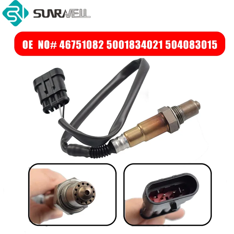 

46751082 Oxygen Sensor For Fiat 500 Bravo Doblo Fiorino Grande Punto Idea Linea Marea Palio Panda Qubo Sien5001834021 504083015
