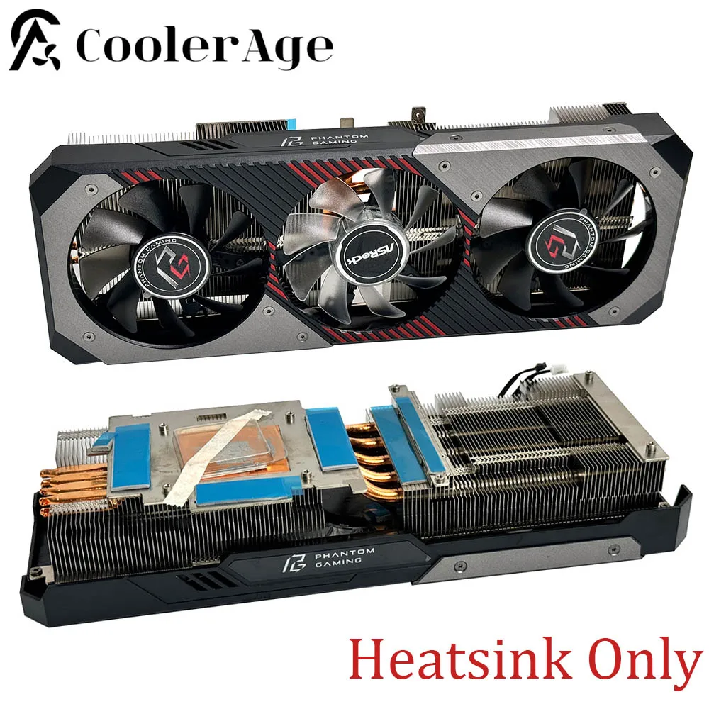 Original RX5700XT Video Card Heatsink For Asrock RX 5700 XT Phantom Gaming Graphics Card Replacement Heatsink