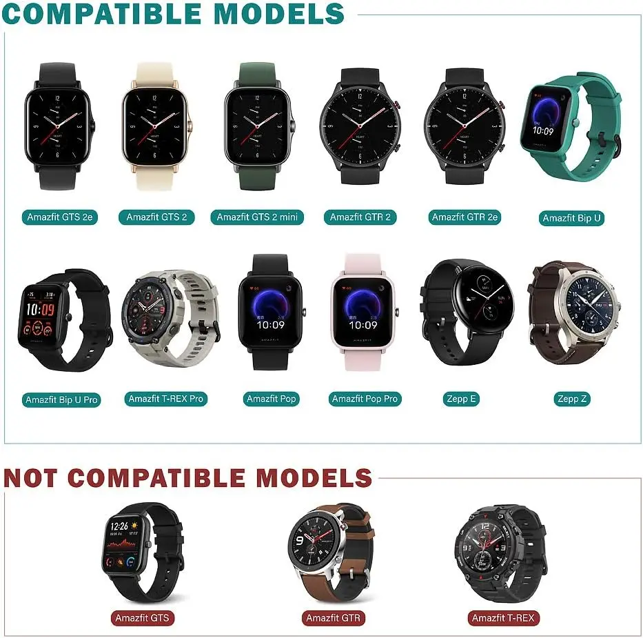 شاحن لـ Amazfit GTR 2/ GTS2 Mini/ GTS 2e/ Bip 3/ Bip 3 Pro/ GTS 4 Mini/ Bip U Pro/GTS 2/ T-Rex Pro كابل شحن مغناطيسي 1 متر
