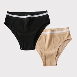 BANNIROU-bragas de tiro alto para mujer, ropa interior deportiva sin costuras, bragas íntimas, 2 piezas