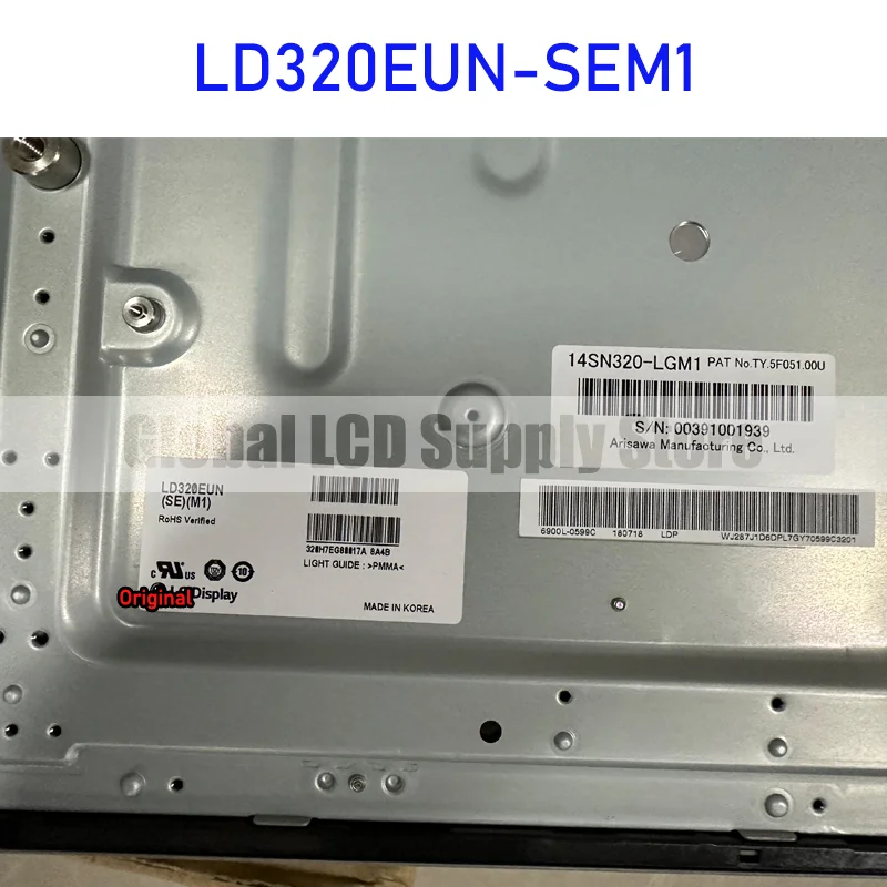 Imagem -04 - Industrial Lcd Display Screen Panel Original para lg 51 Pinos Conector Novo 100 Testado Ld320eun-sem1 320