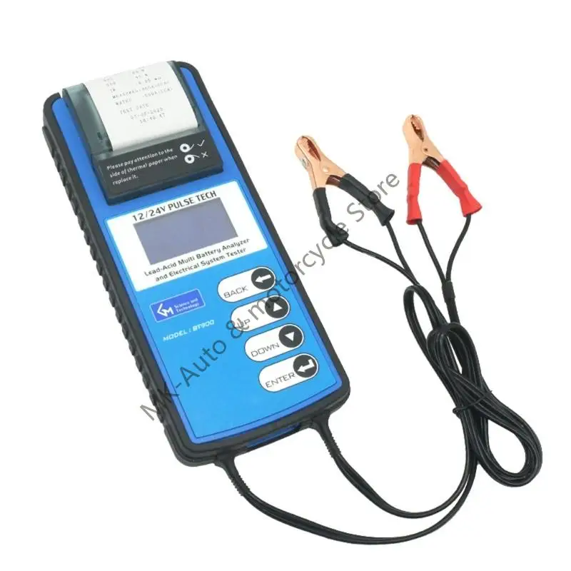

F62F Portable 12V 24V Battery Health Monitor Tester for Car Motorcycles Maintenance