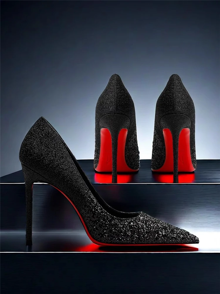 

Новые весенние туфли на шпильке с острым носком и мелким горлышком, односторонние пикантные туфли-лодочки, банкетное платье, женская обувь маленького размера